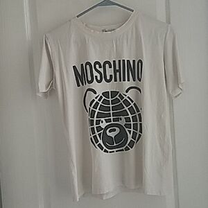 Moschino White Graphic T-Shirt